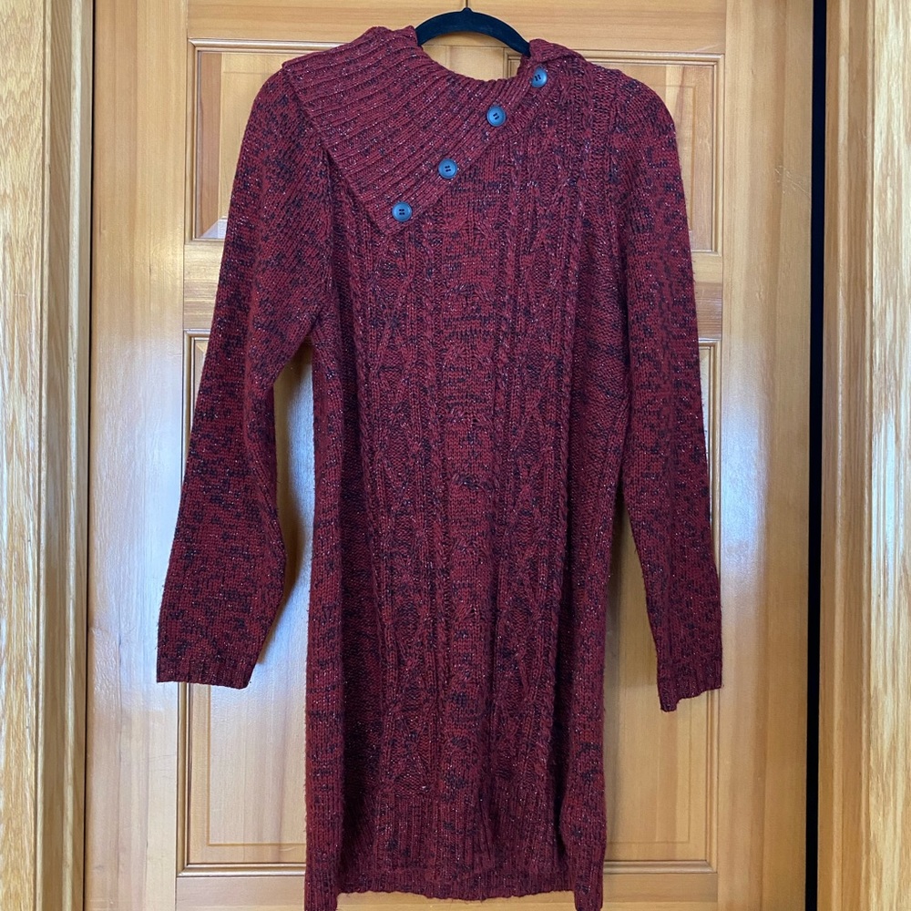 Long Red Sweater